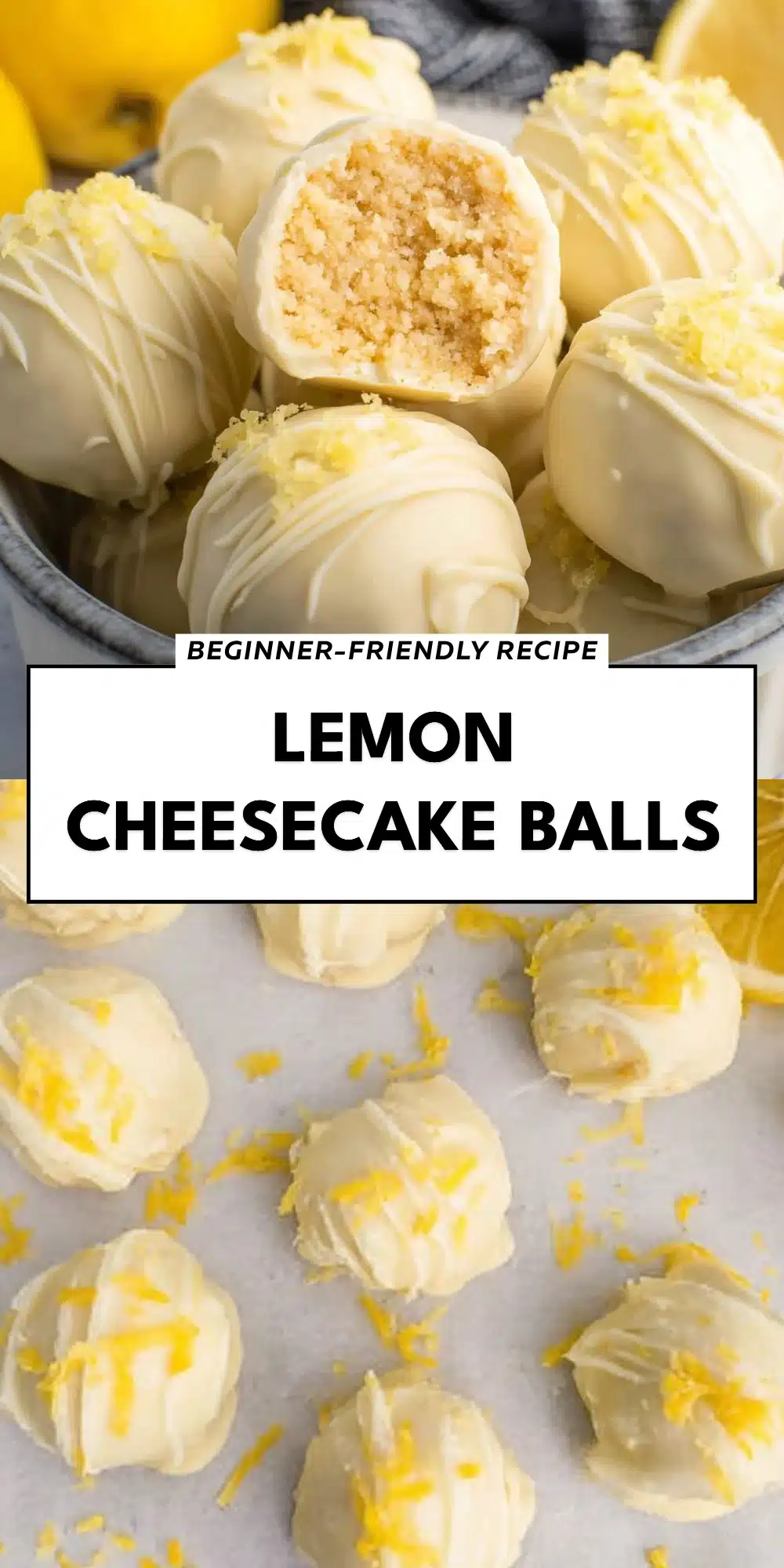Lemon Cheesecake Balls