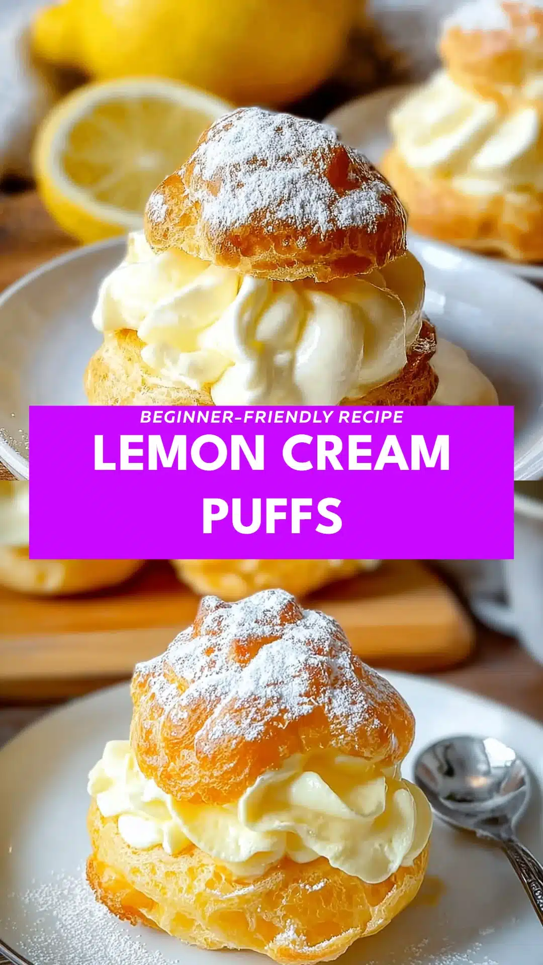 Lemon Cream Puffs