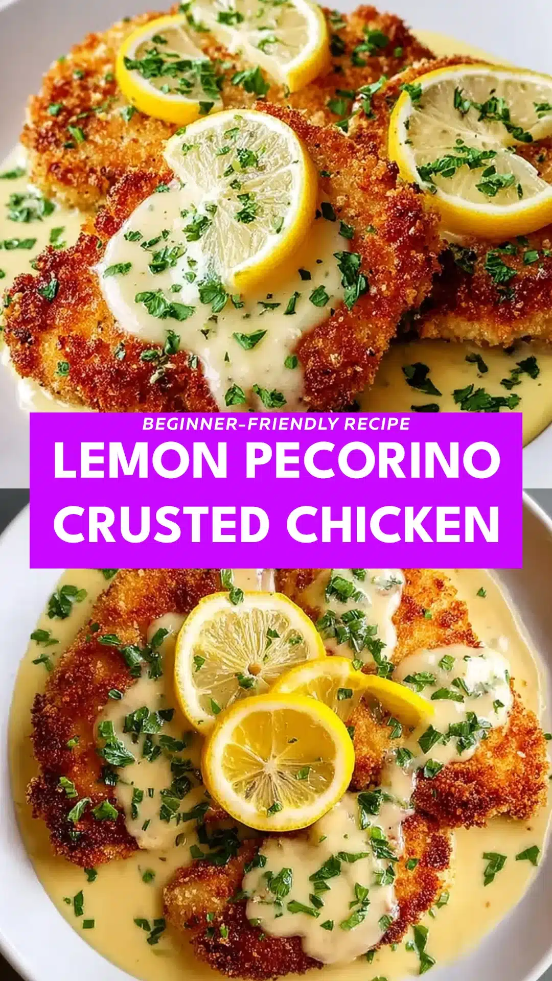 Lemon Pecorino Crusted Chicken