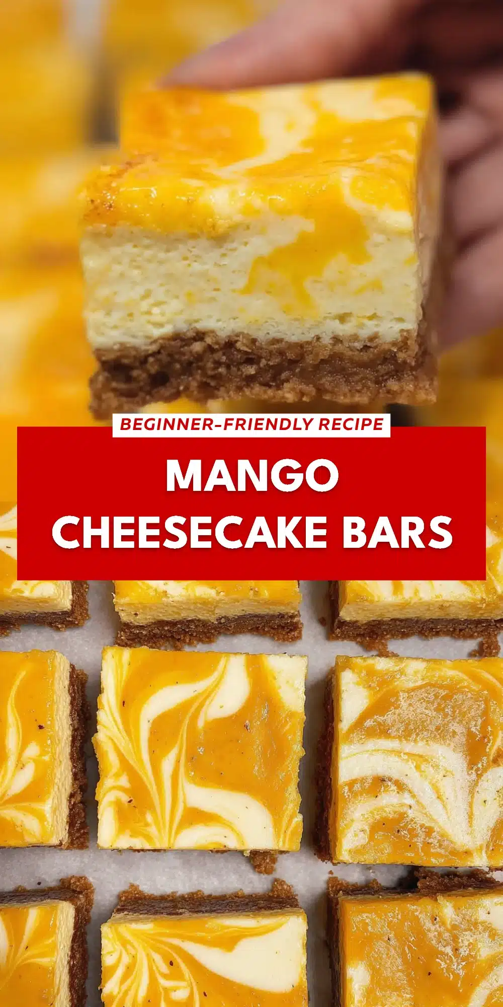 Mango Cheesecake Bars