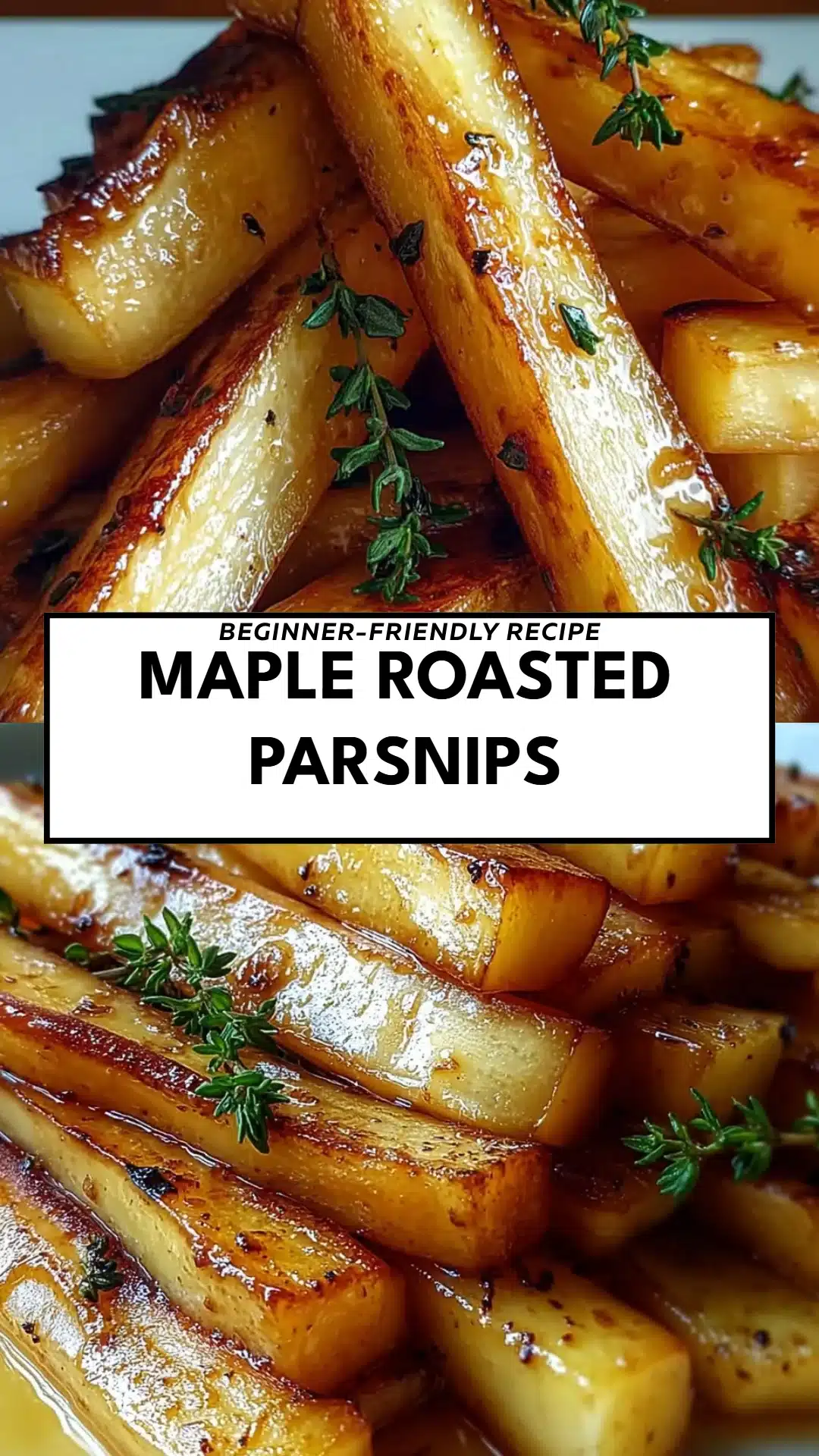 Maple Roasted Parsnips