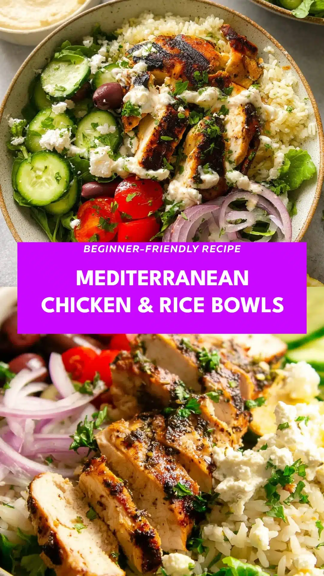 Mediterranean Chicken & Rice Bowls