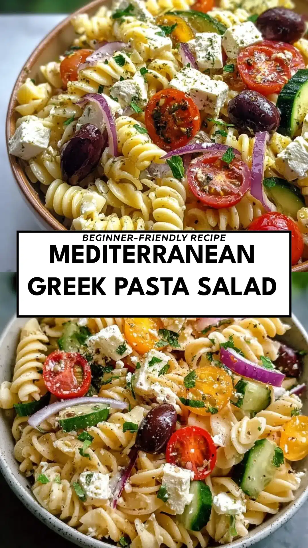 Mediterranean Greek Pasta Salad