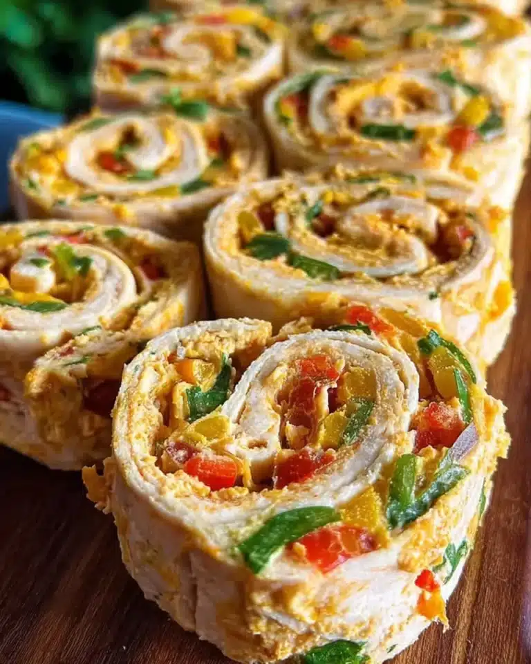 Colorful Mexican Pinwheels filled with tasty ingredients on a platter.