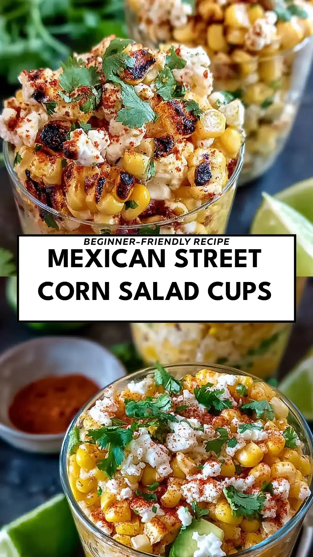 Mexican Street Corn Salad Cups