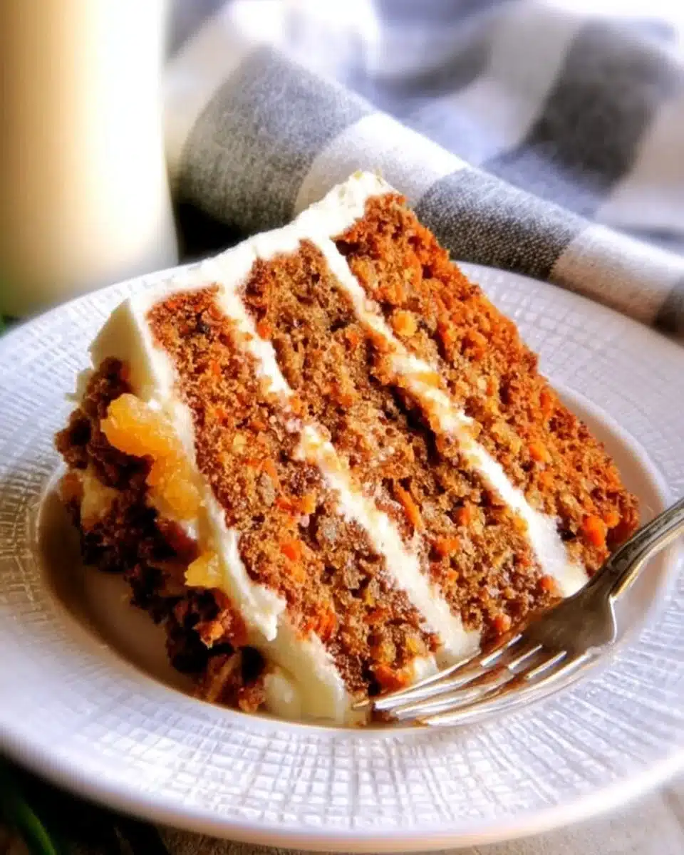 Moist Easter Pineapple Carrot Cake