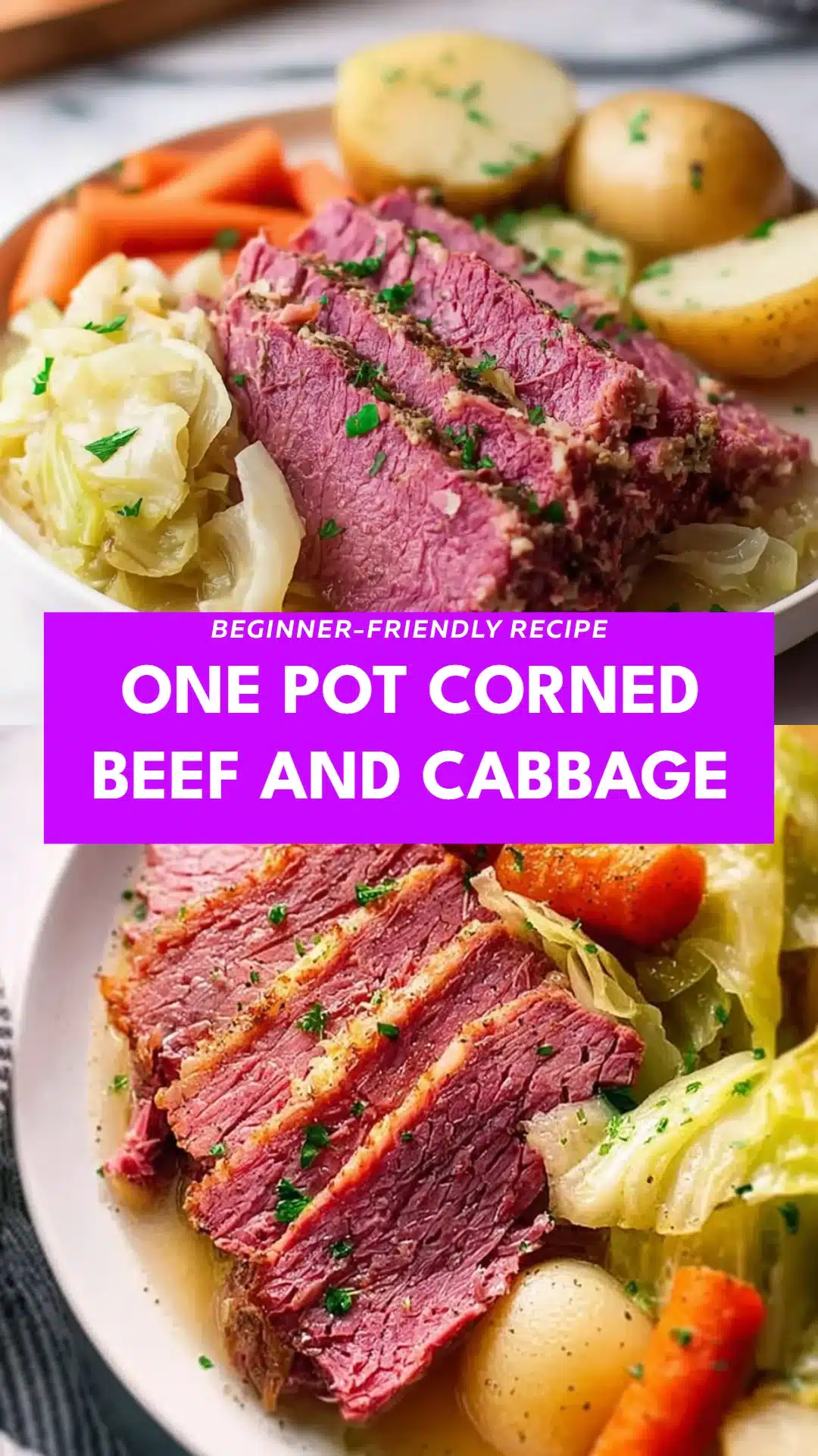 One Pot Corned Beef and Cabbage