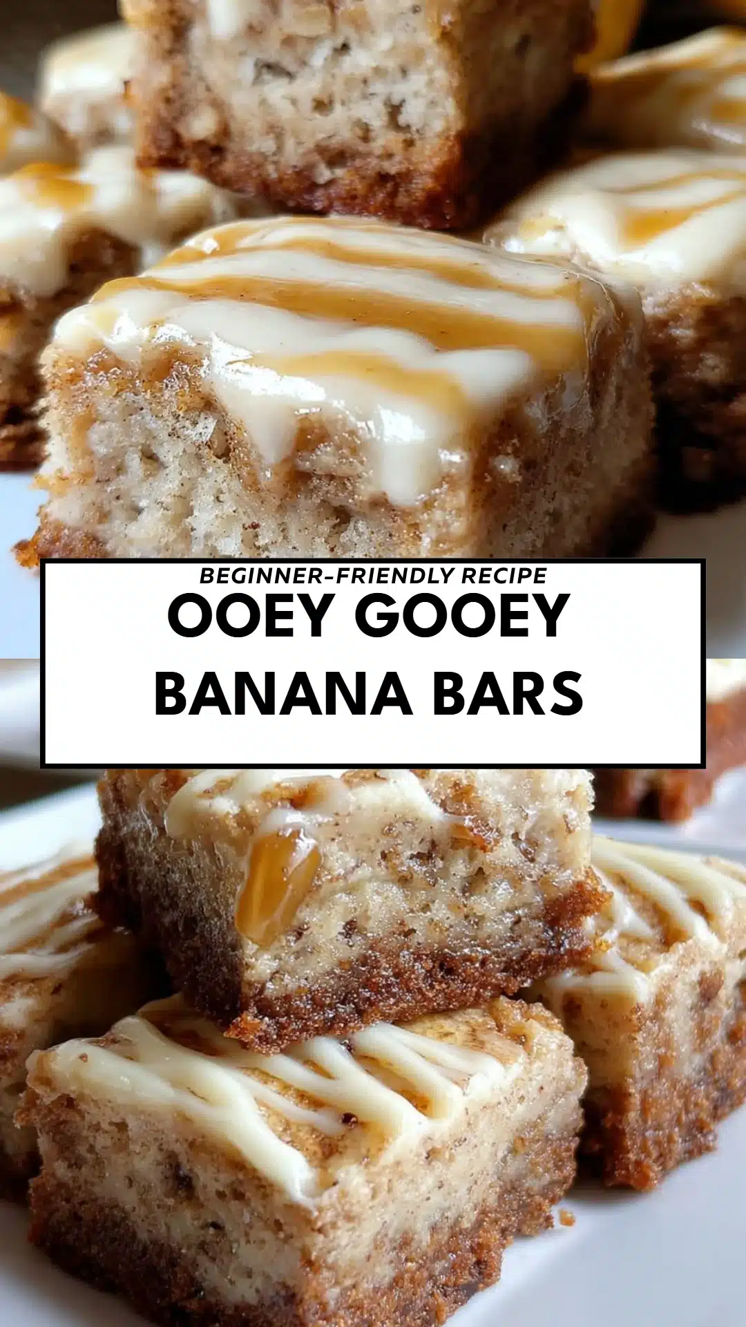 Ooey Gooey Banana Bars