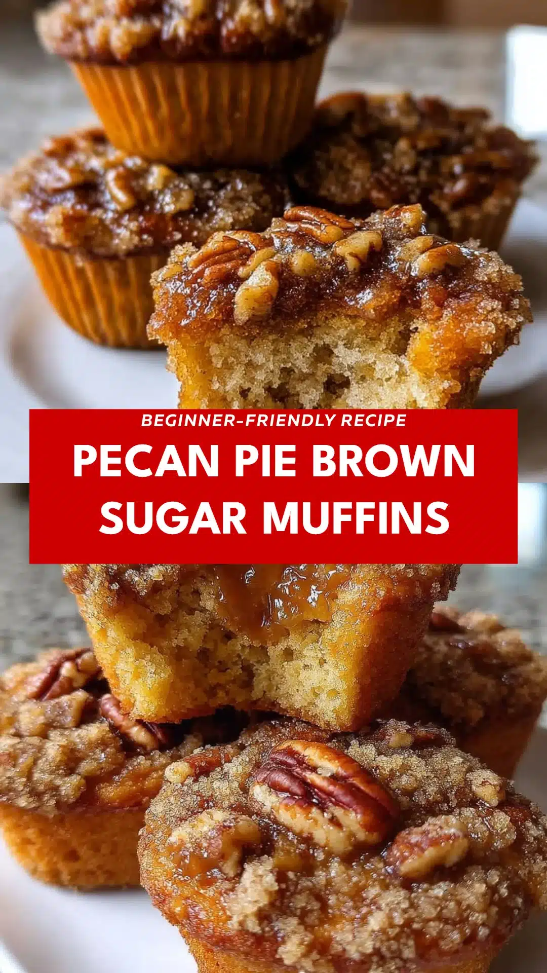 Pecan Pie Brown Sugar Muffins