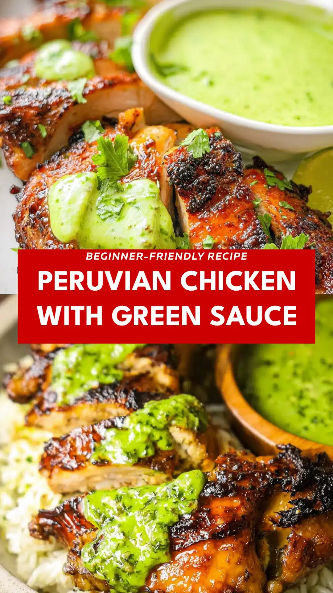 Peruvian Chicken with Green Sauce