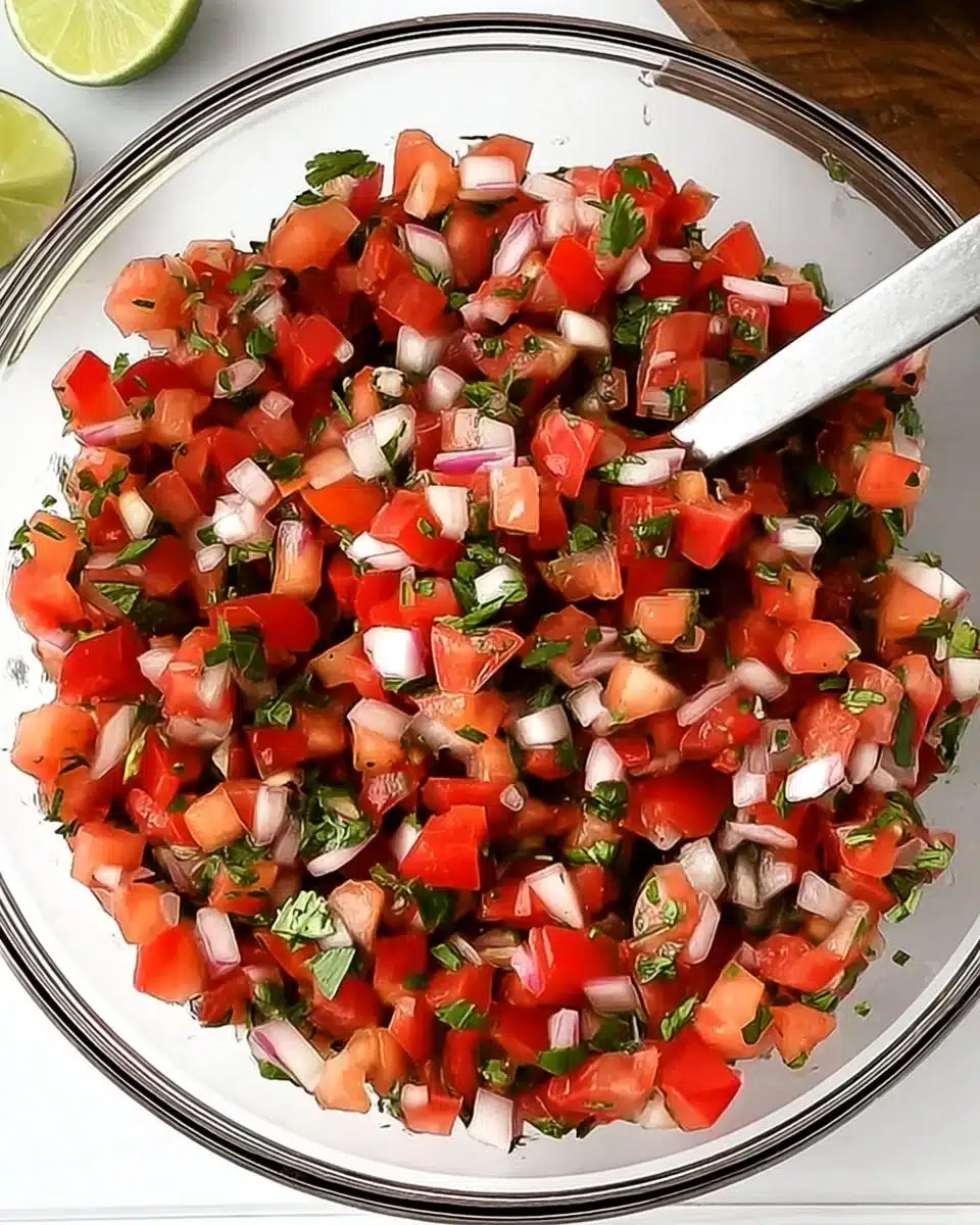 Authentic Pico de Gallo is a fresh, chunky salsa recipe that is incredibly addictive an… | Mexican food recipes authentic, Mexican salsa recipes, Fresh salsa recipe