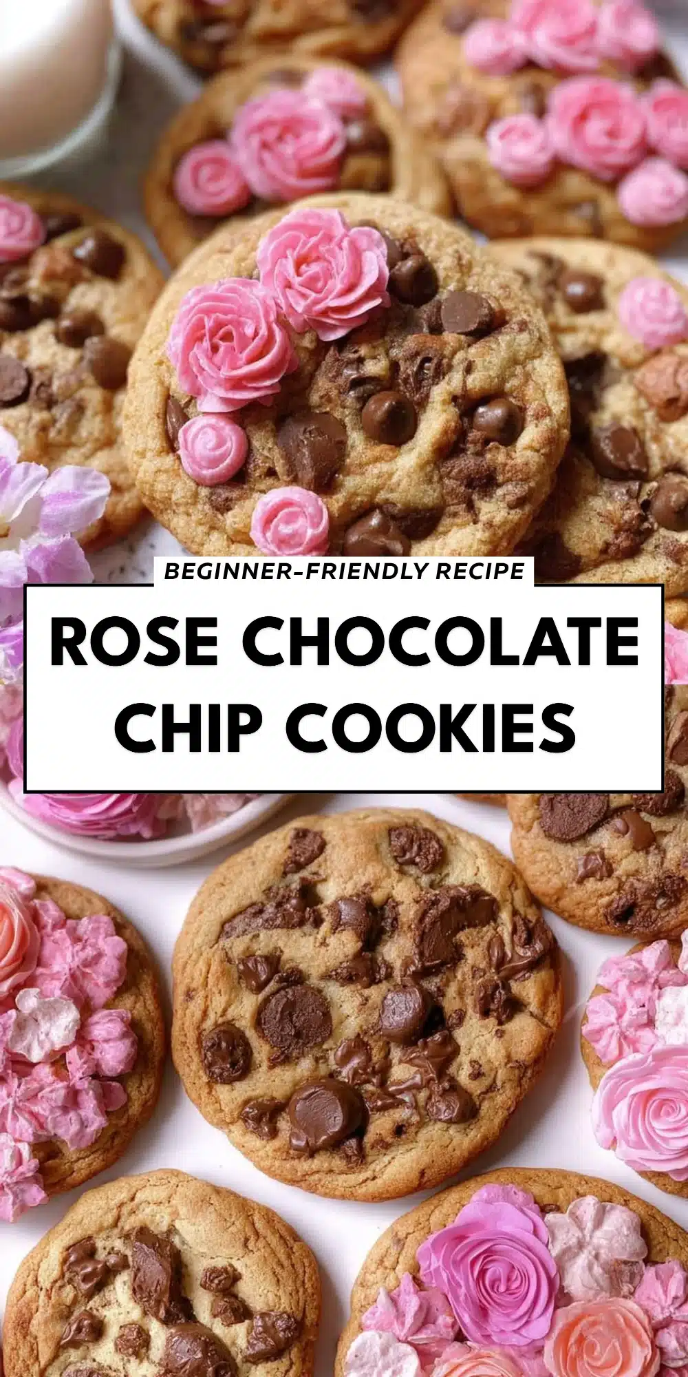 Rose Chocolate Chip Cookies