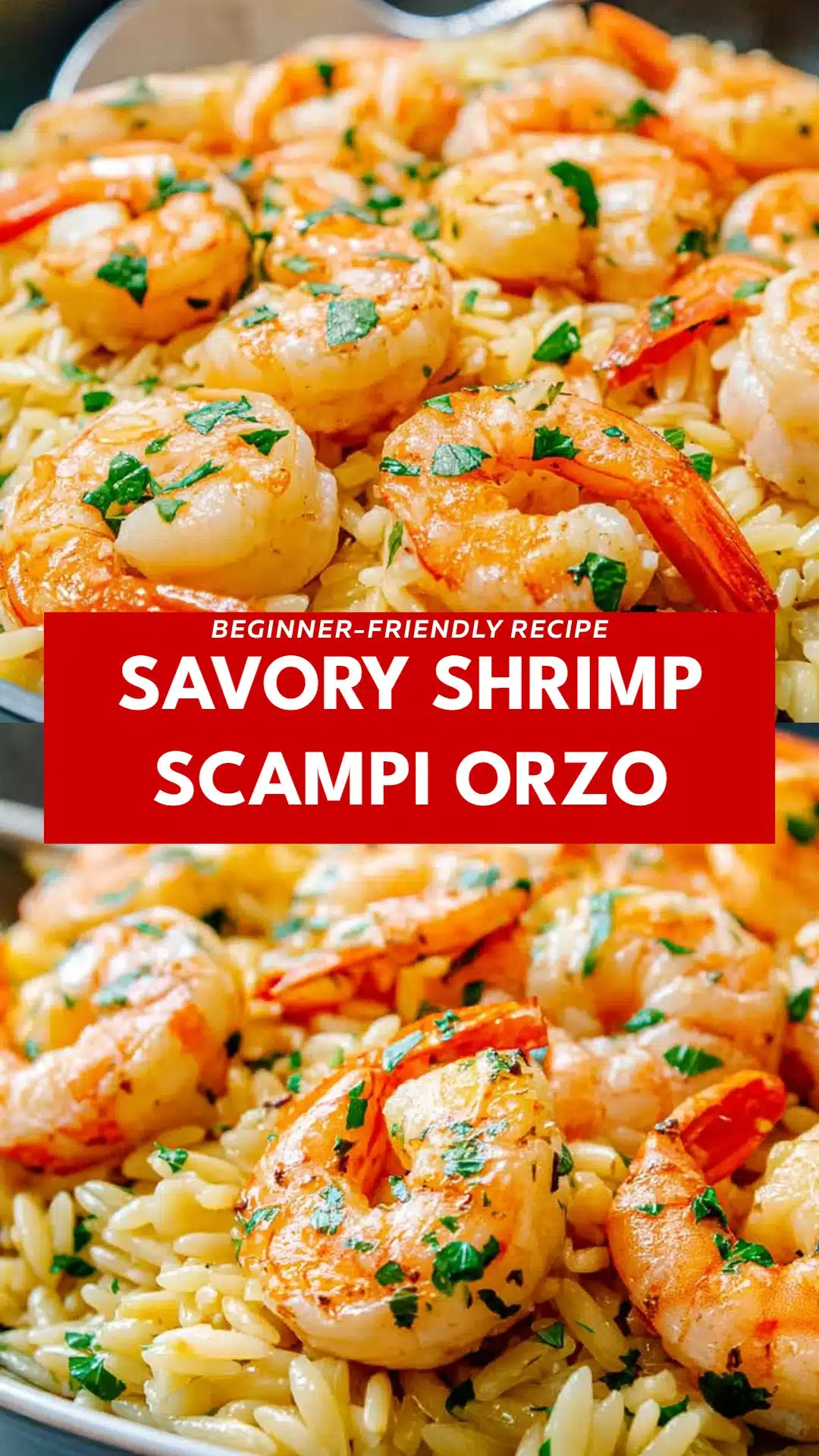 Savory Shrimp Scampi Orzo