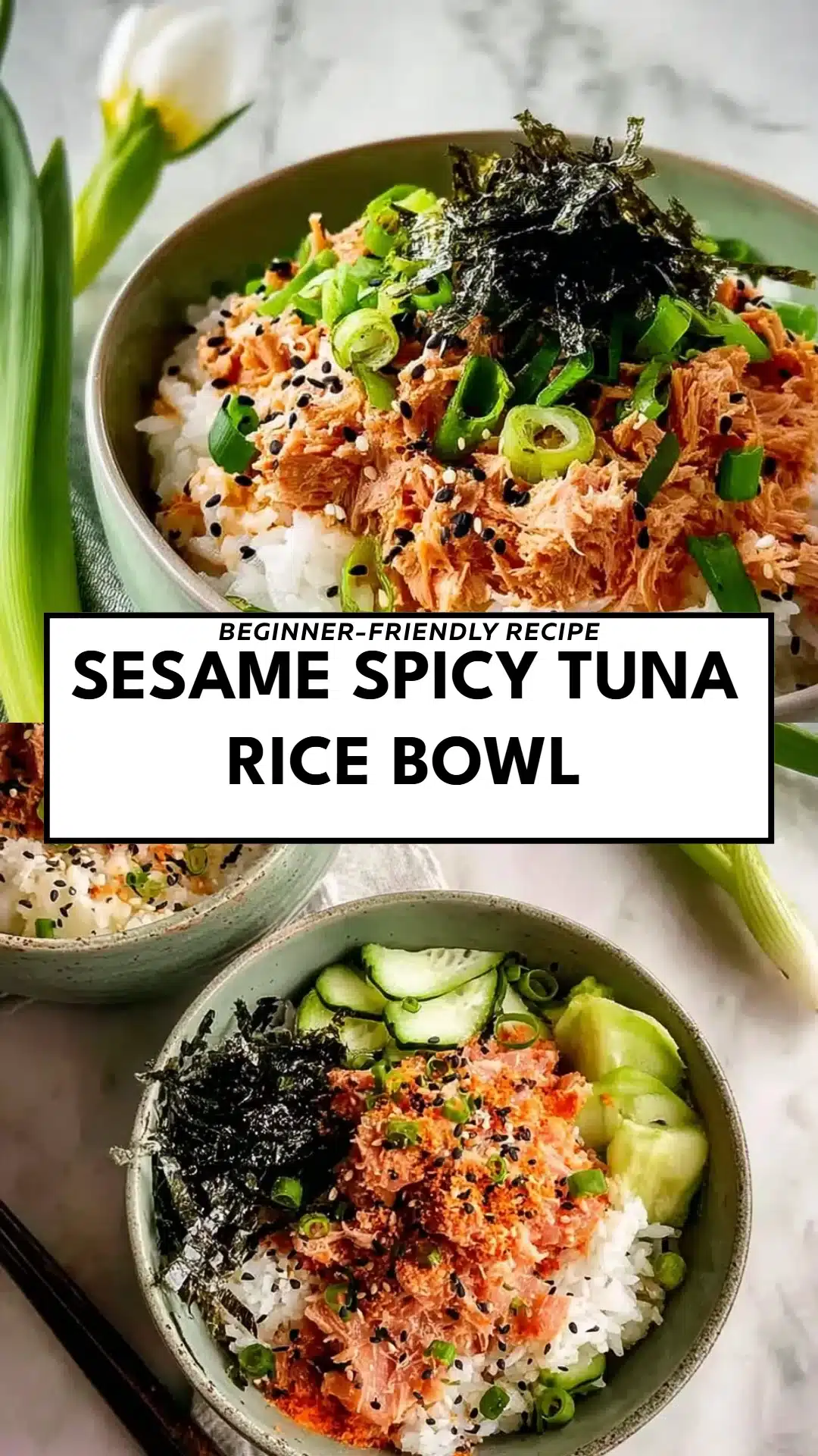 Sesame Spicy Tuna Rice Bowl