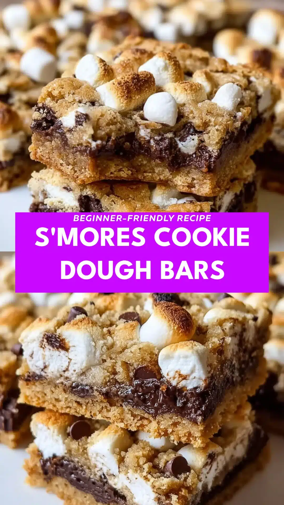 S'mores Cookie Dough Bars