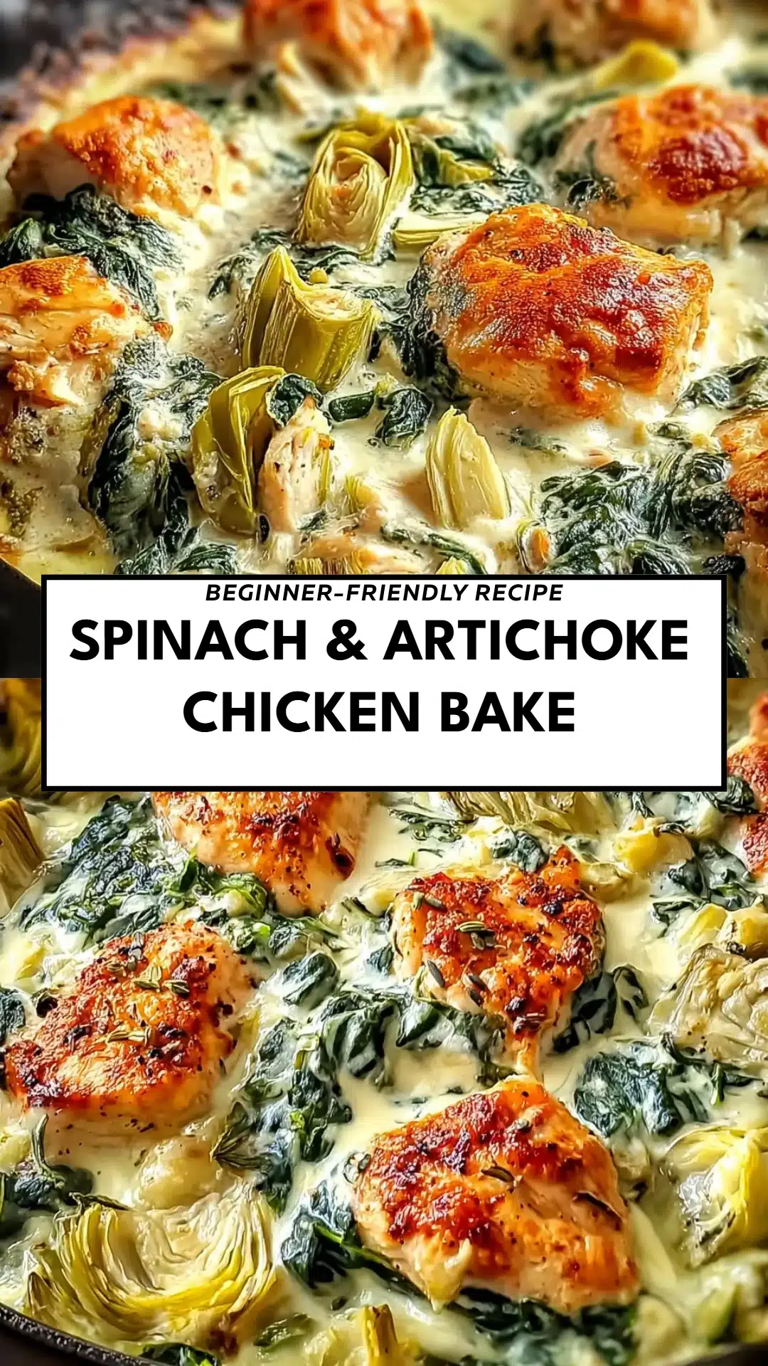 Spinach & Artichoke Chicken Bake