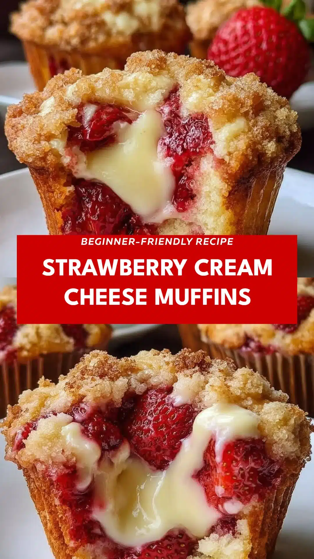 Strawberry Cream Cheese Muffins