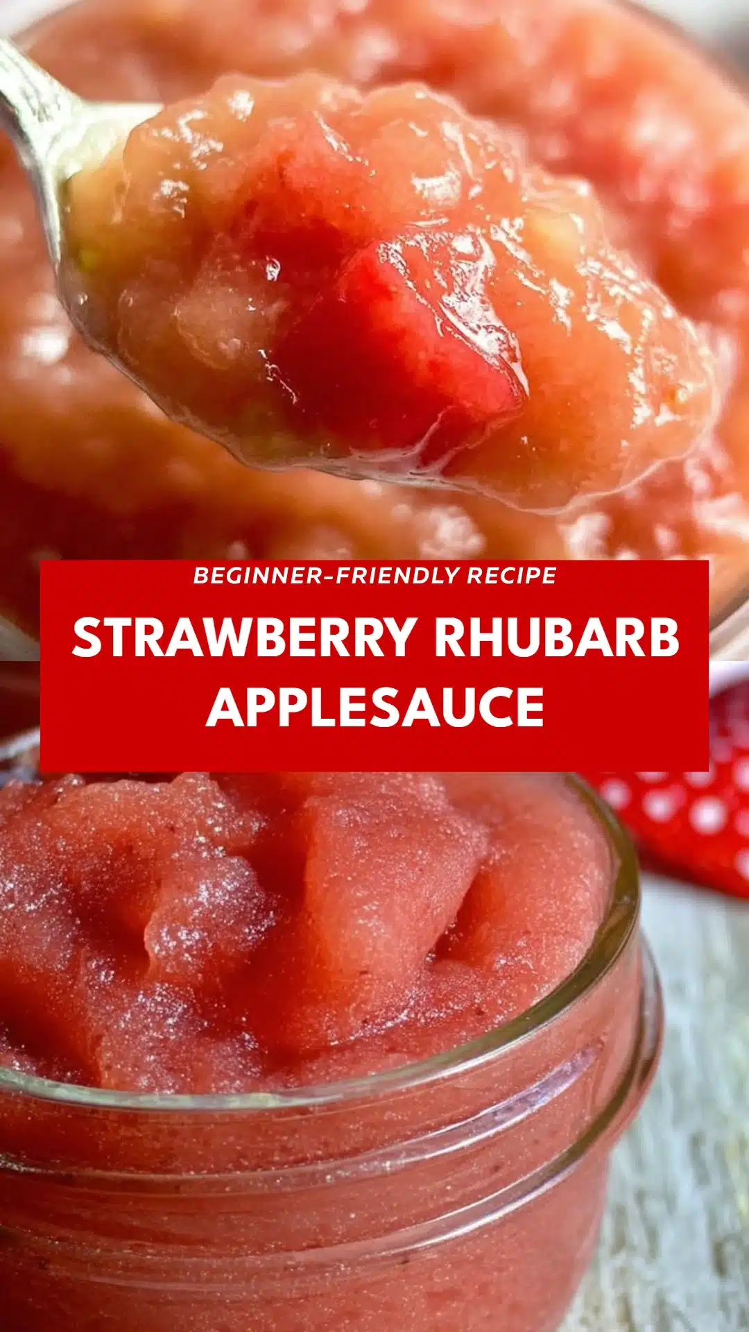 Strawberry Rhubarb Applesauce