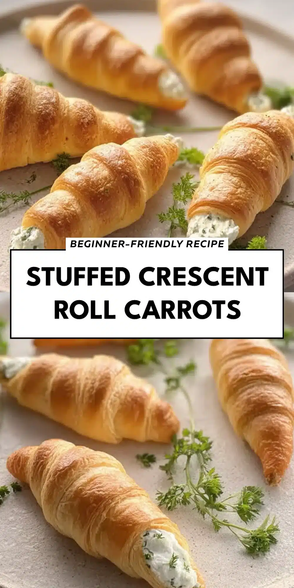 Stuffed Crescent Roll Carrots