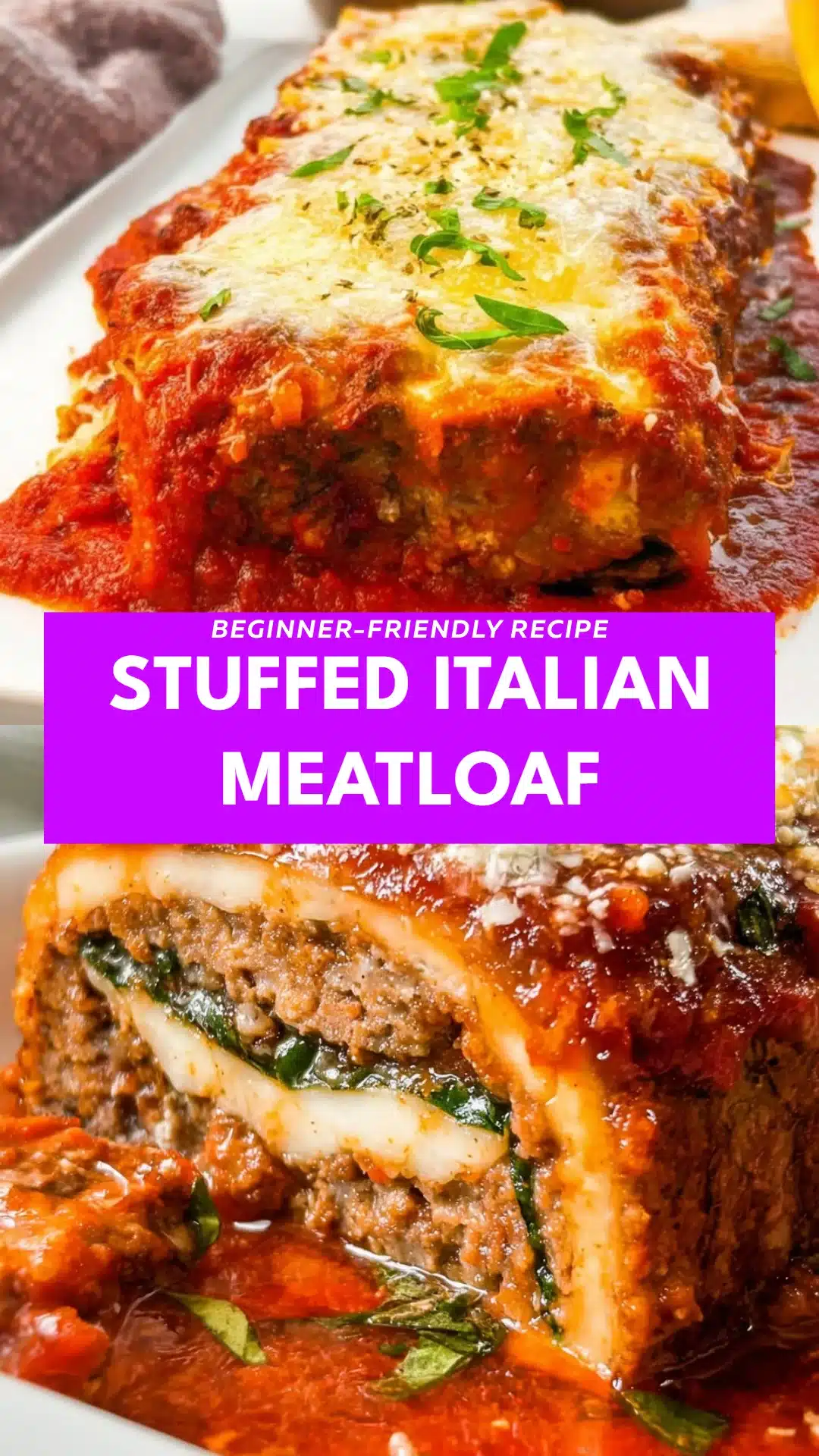 Stuffed Italian Meatloaf