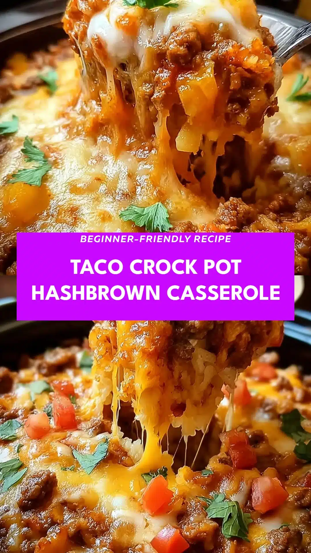 Taco Crock Pot Hashbrown Casserole