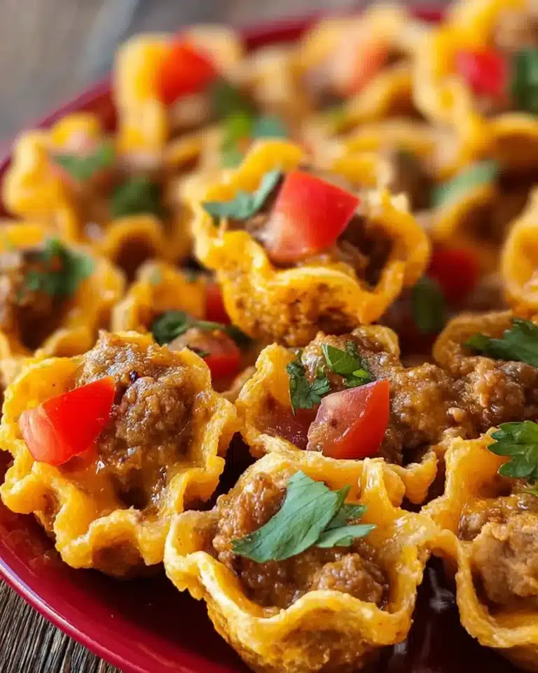 Taco ranch bites served on a platter for a tasty snack