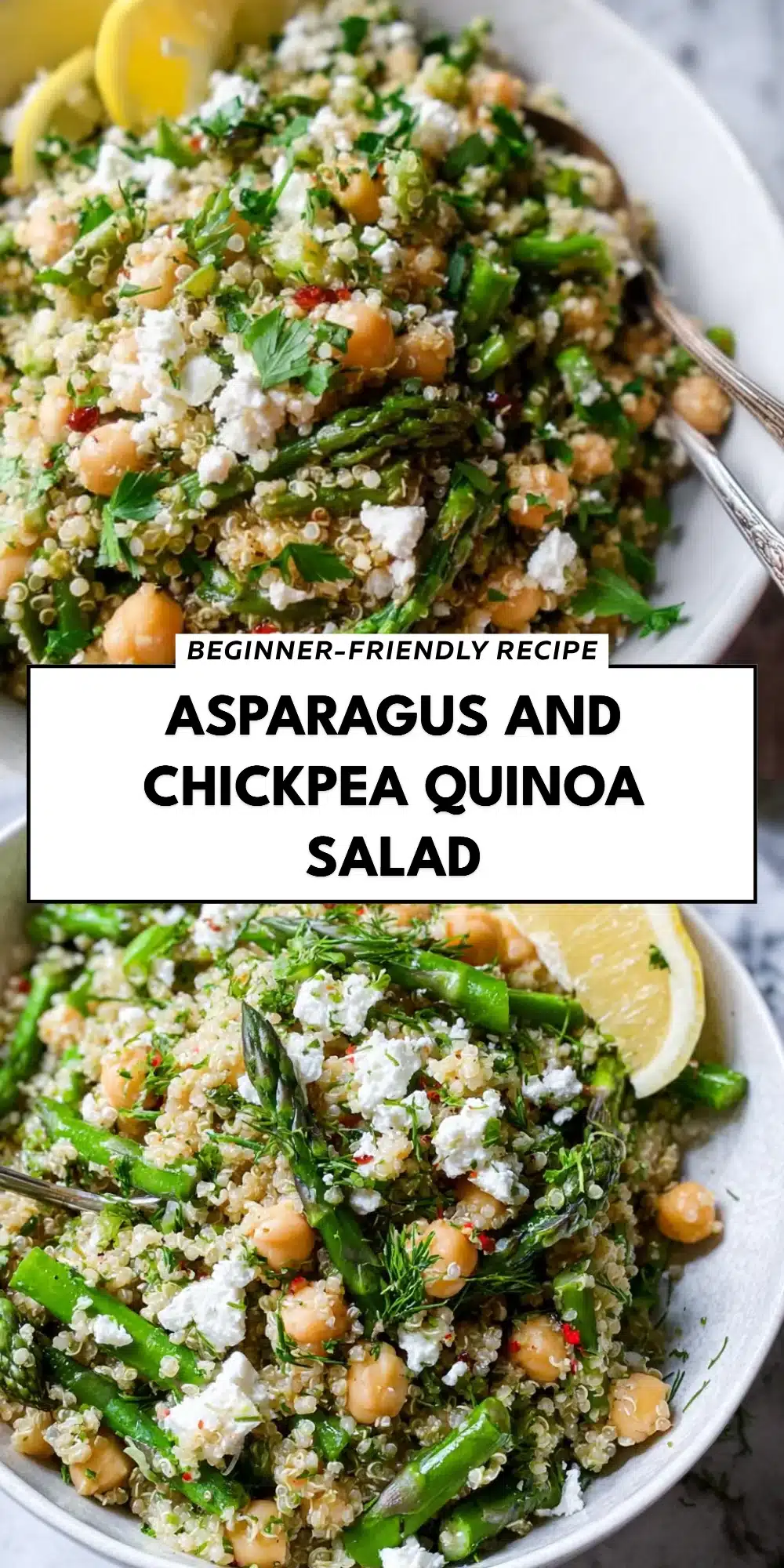 Asparagus and Chickpea Quinoa Salad