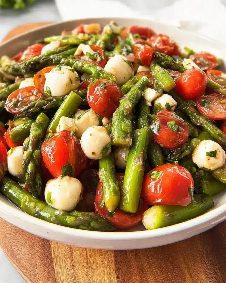 Fresh Asparagus and Tomato Salad with vibrant vegetables