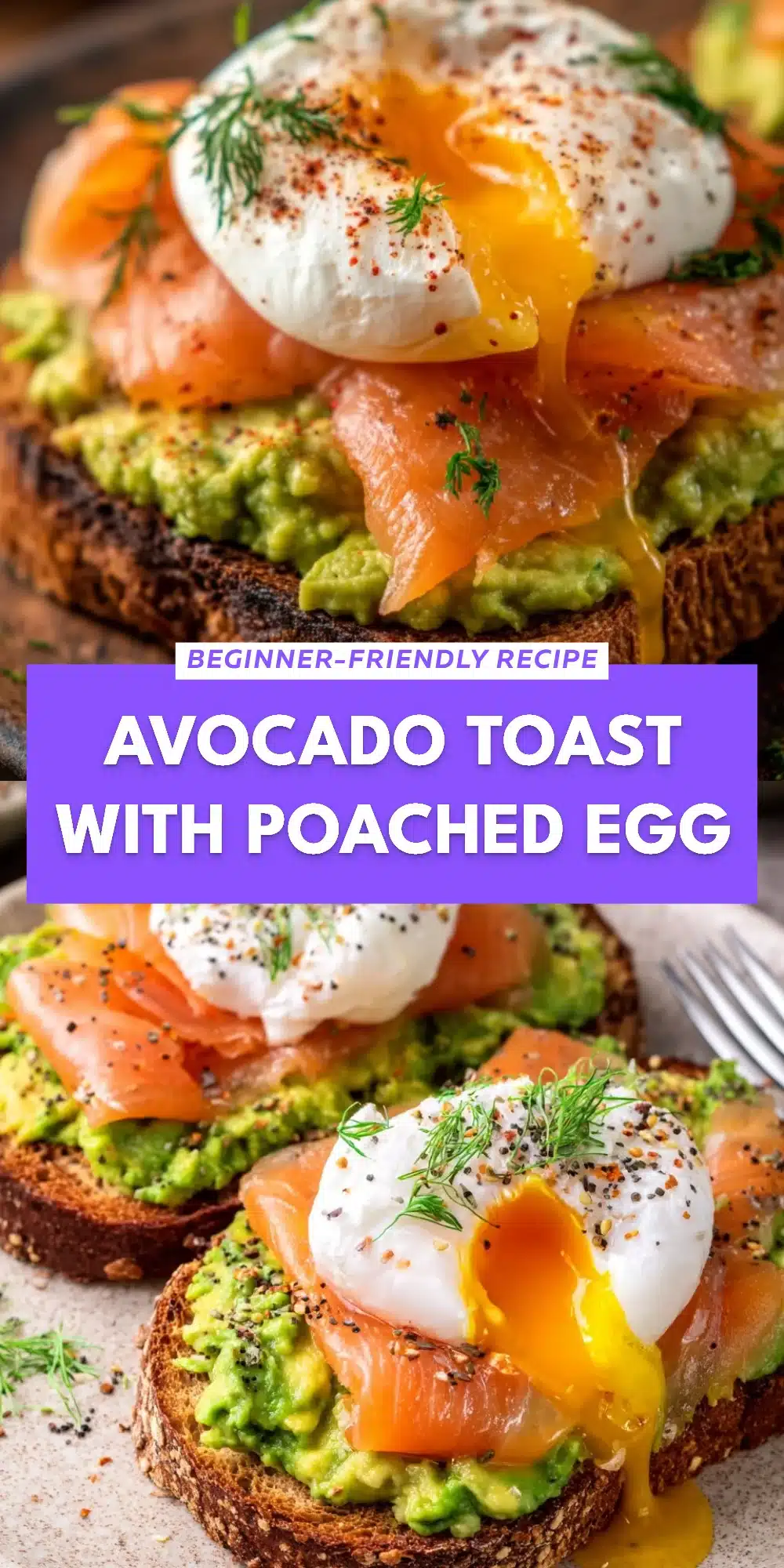 Avocado toast with poached egg
