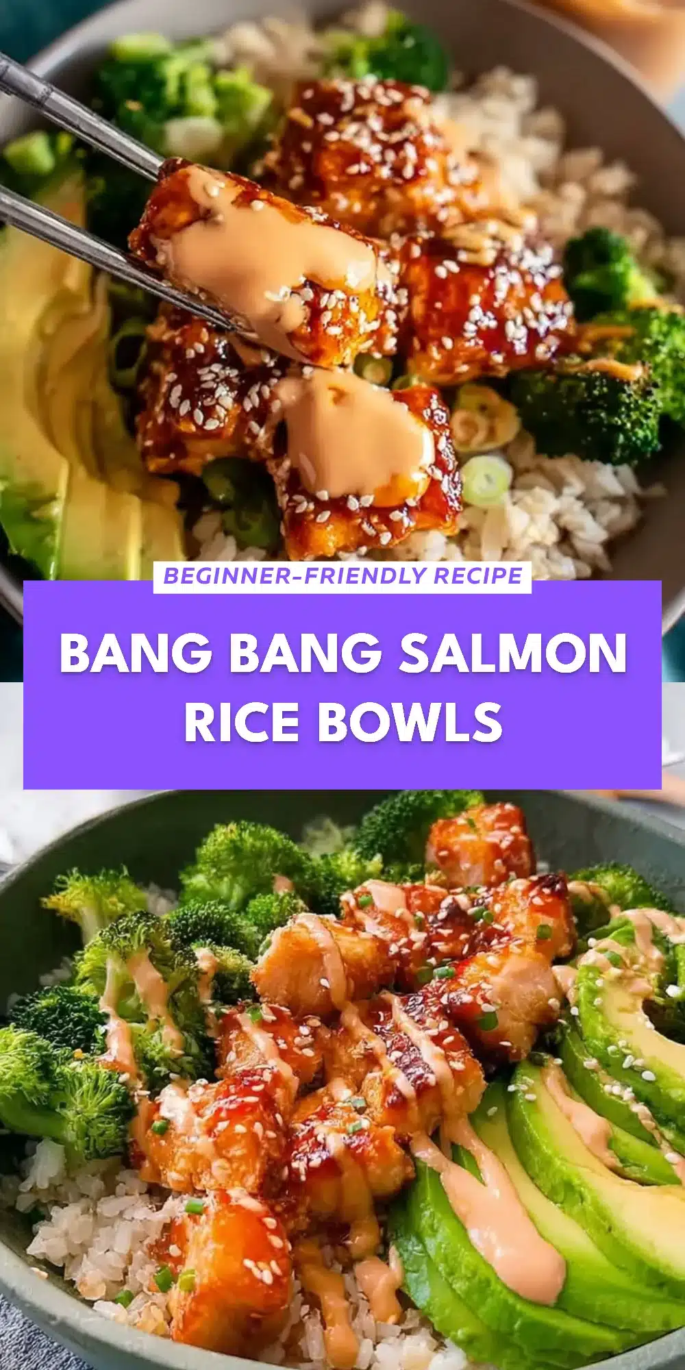 Bang Bang Salmon Rice Bowls
