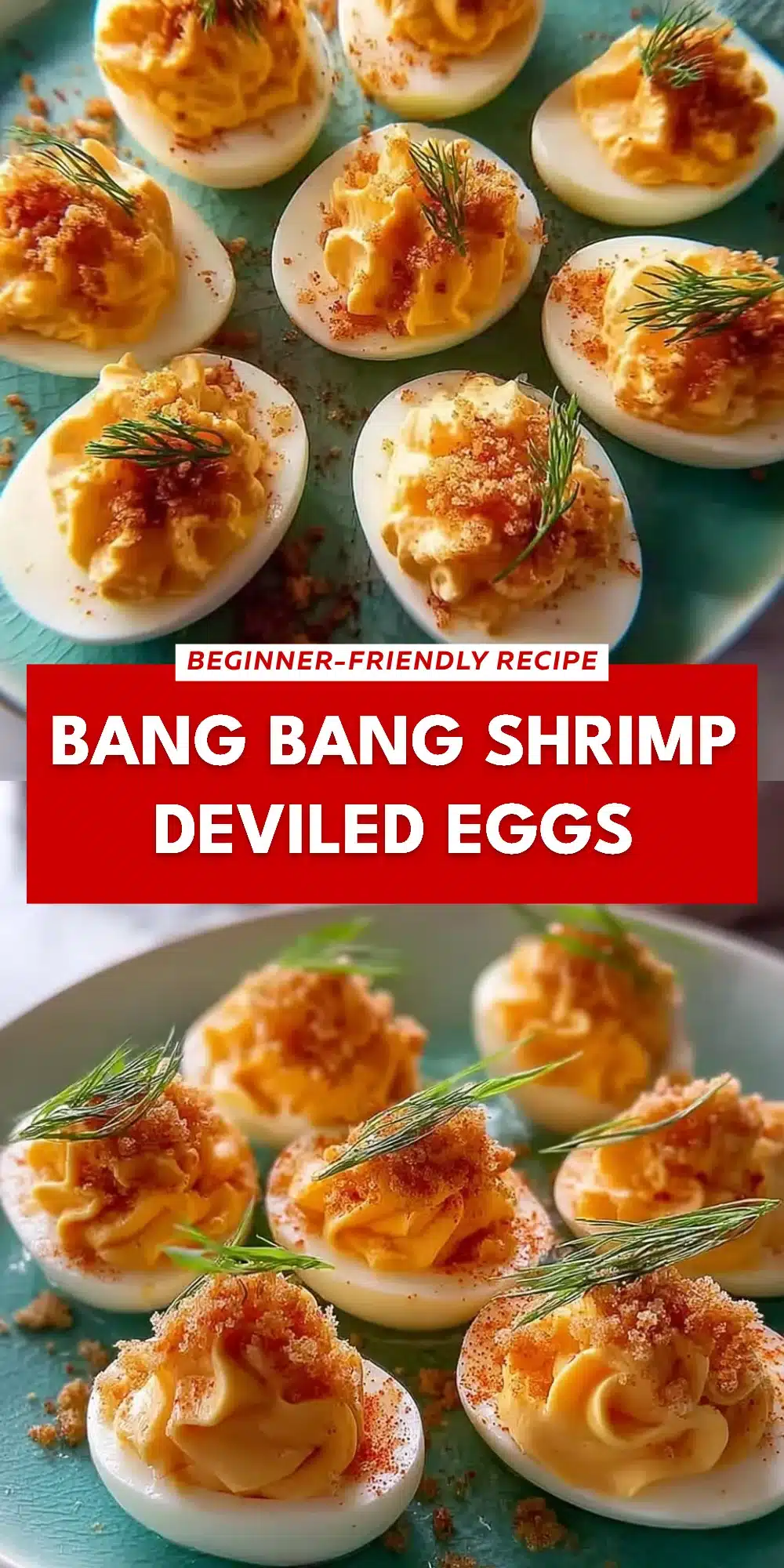 Bang Bang Shrimp Deviled Eggs
