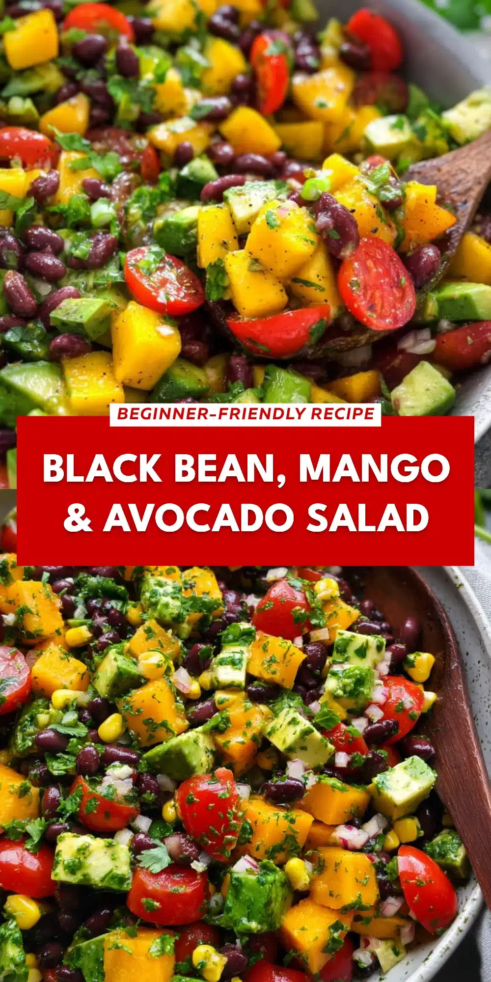 Black Bean, Mango & Avocado salad