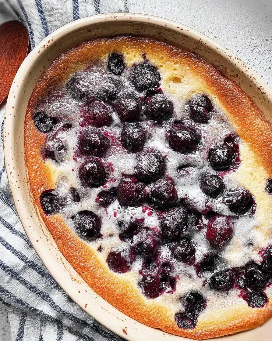 Blueberry Cherry Clafoutis
