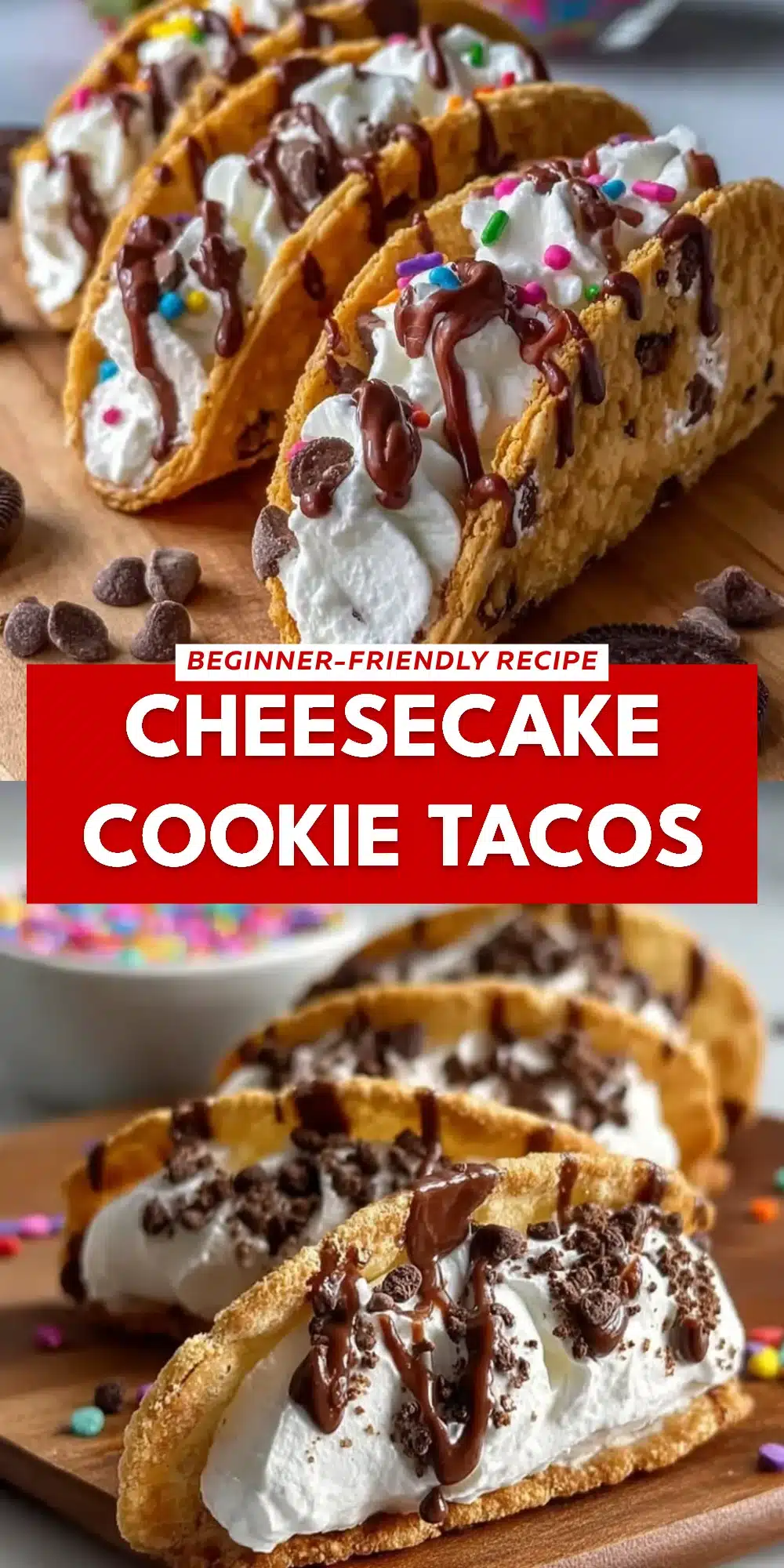 Cheesecake Cookie Tacos