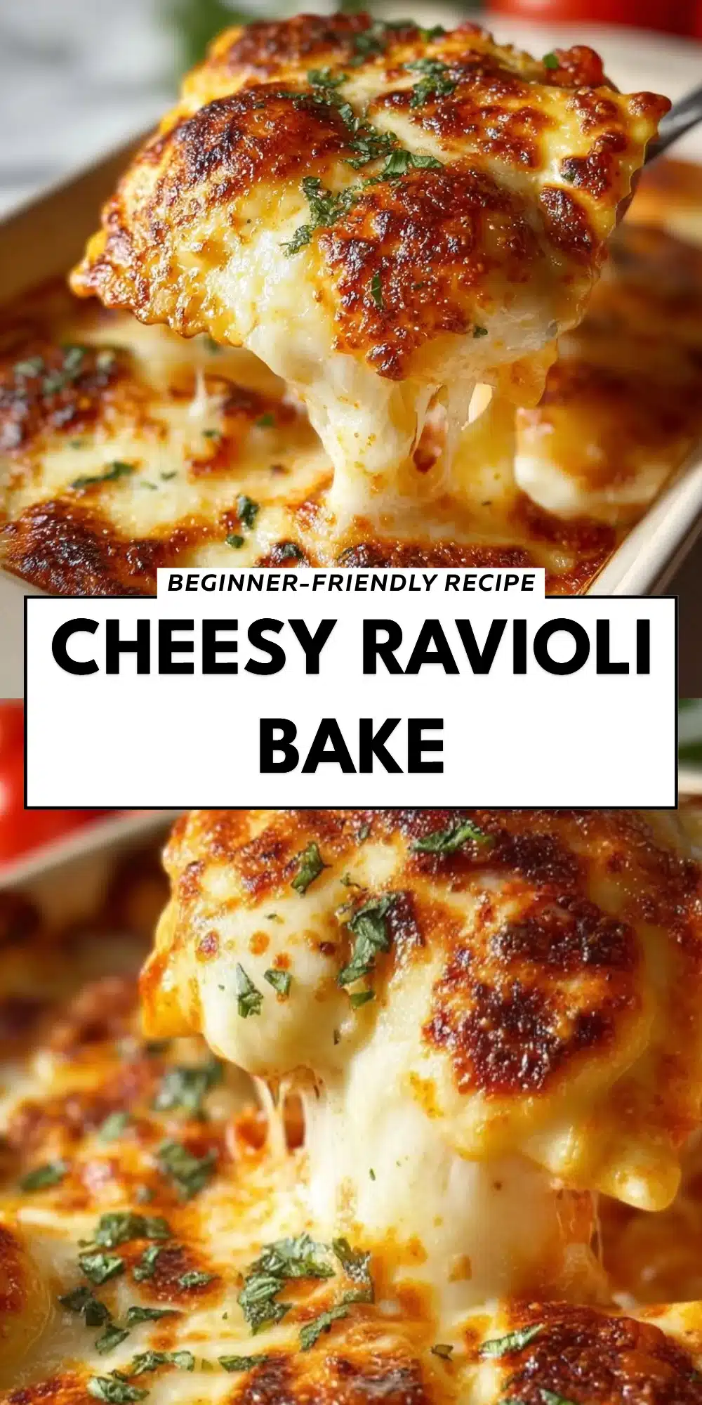 Cheesy Ravioli Bake