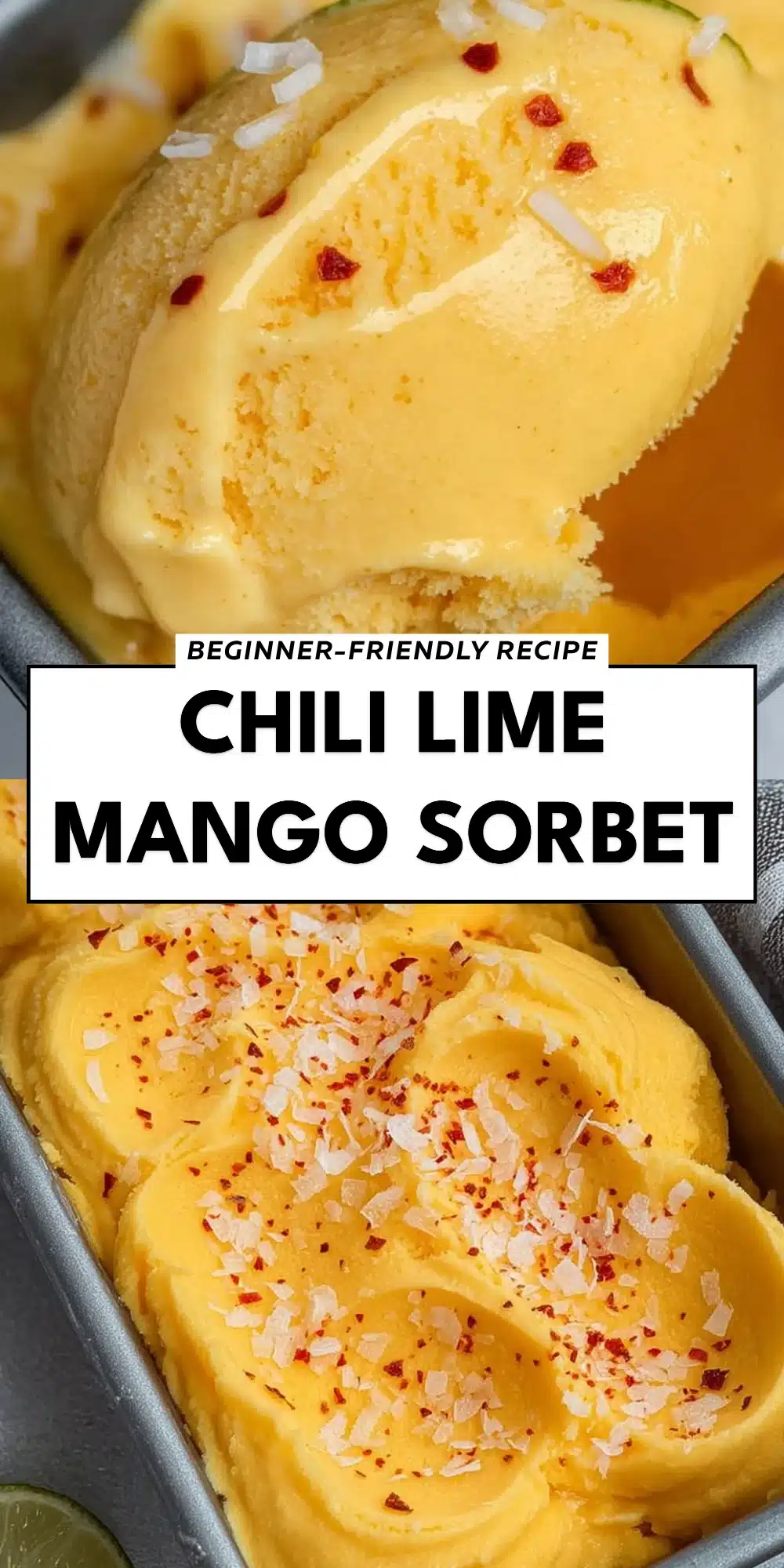 Chili Lime Mango Sorbet