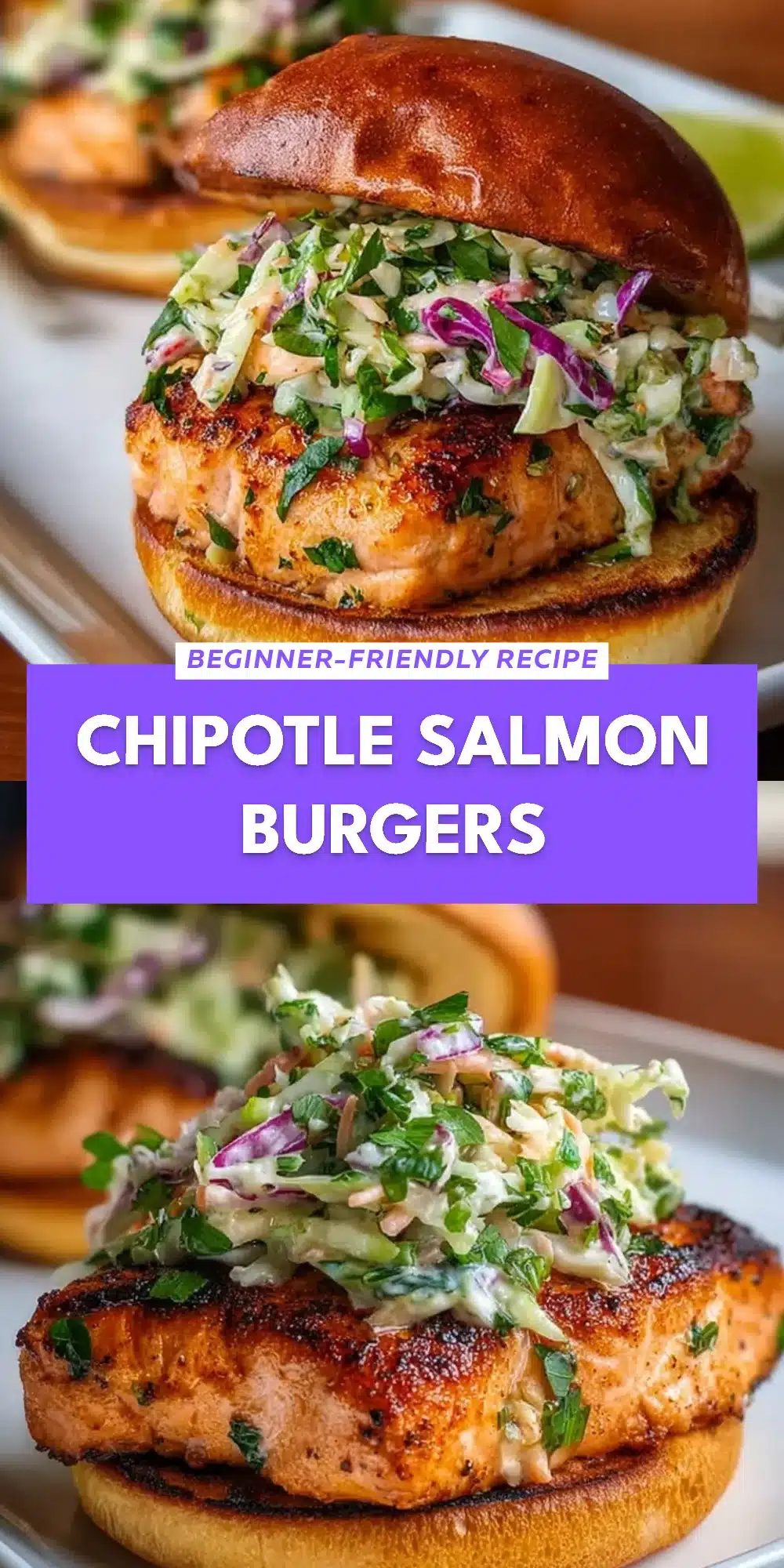 Chipotle Salmon Burgers