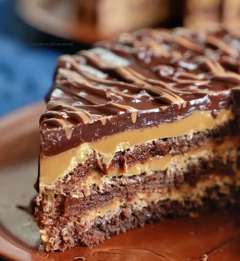 Delicious slice of CHOCOTORTA cake made with chocolate cookies and cream.