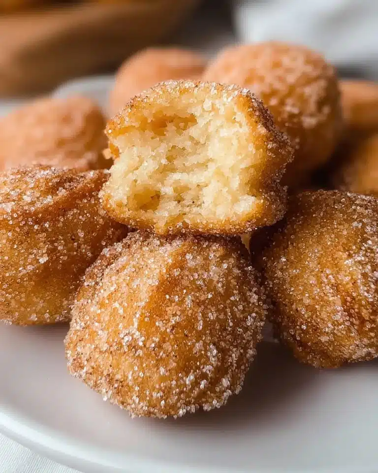 Delicious churros poppers served with chocolate dipping sauce.