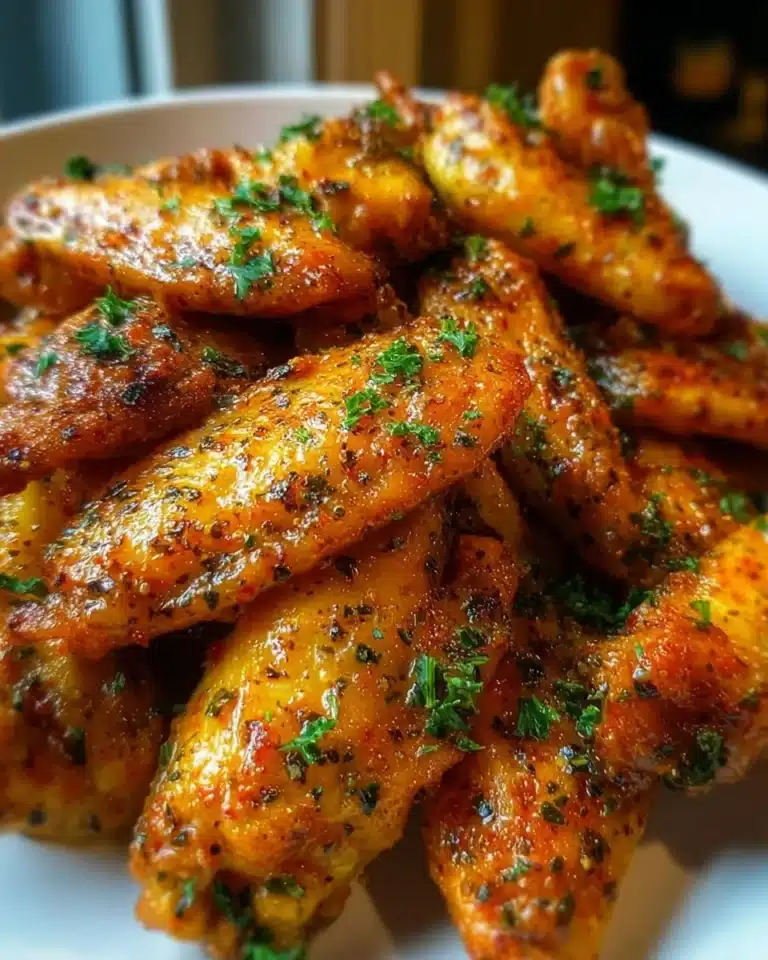 Delicious Cowboy Butter Chicken Wings served on a platter.
