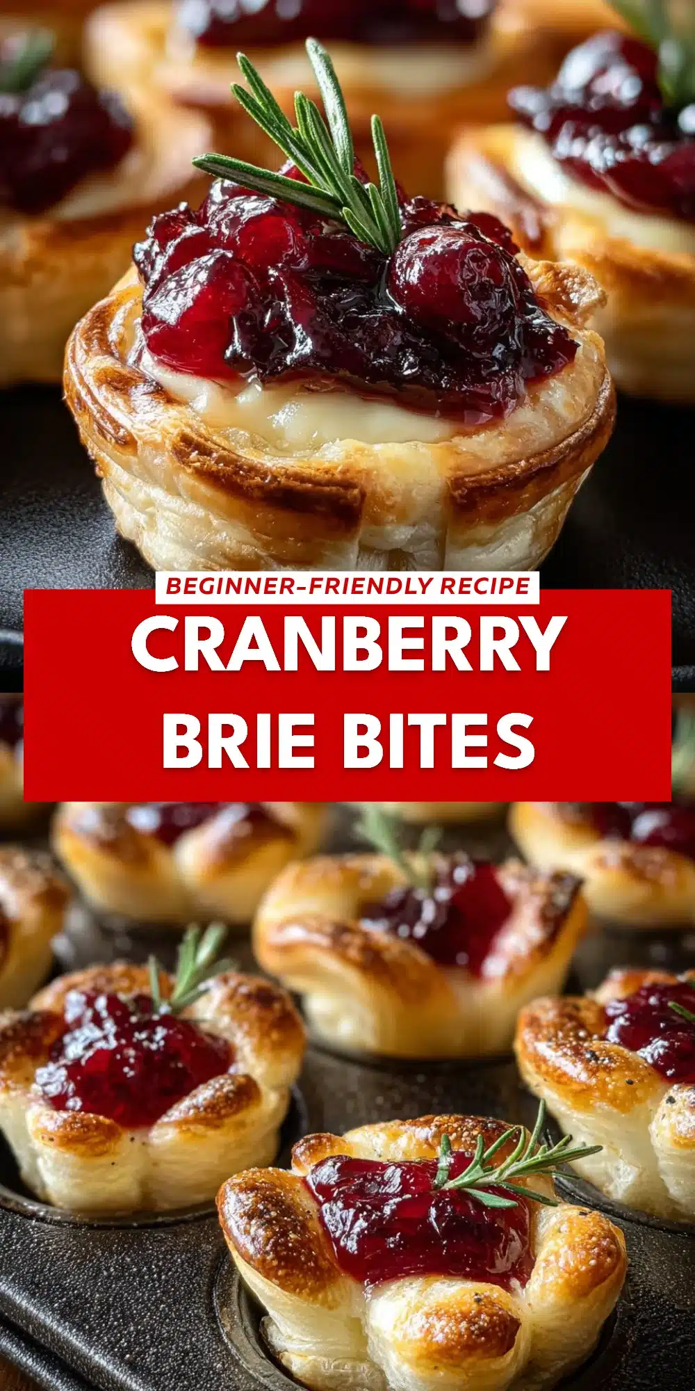 Cranberry Brie Bites