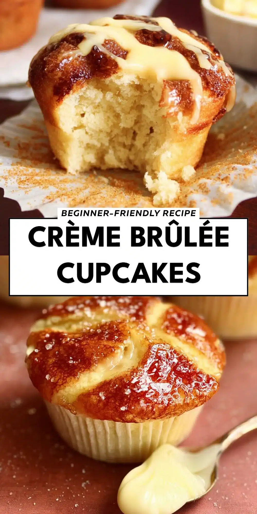 Crème Brûlée Cupcakes