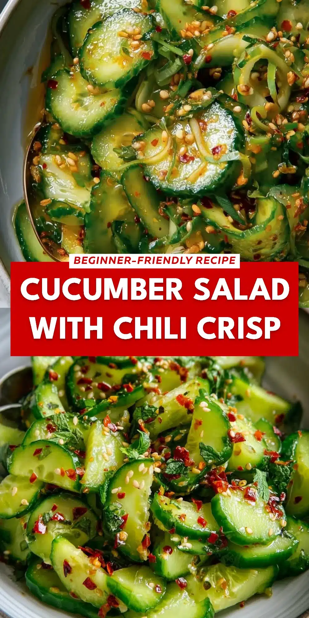 Cucumber Salad with Chili Crisp