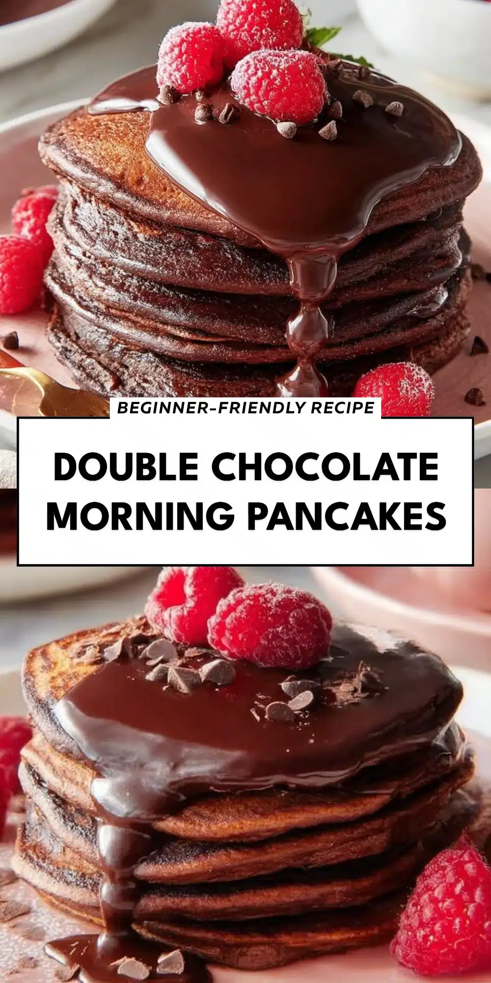 Double Chocolate Morning Pancakes