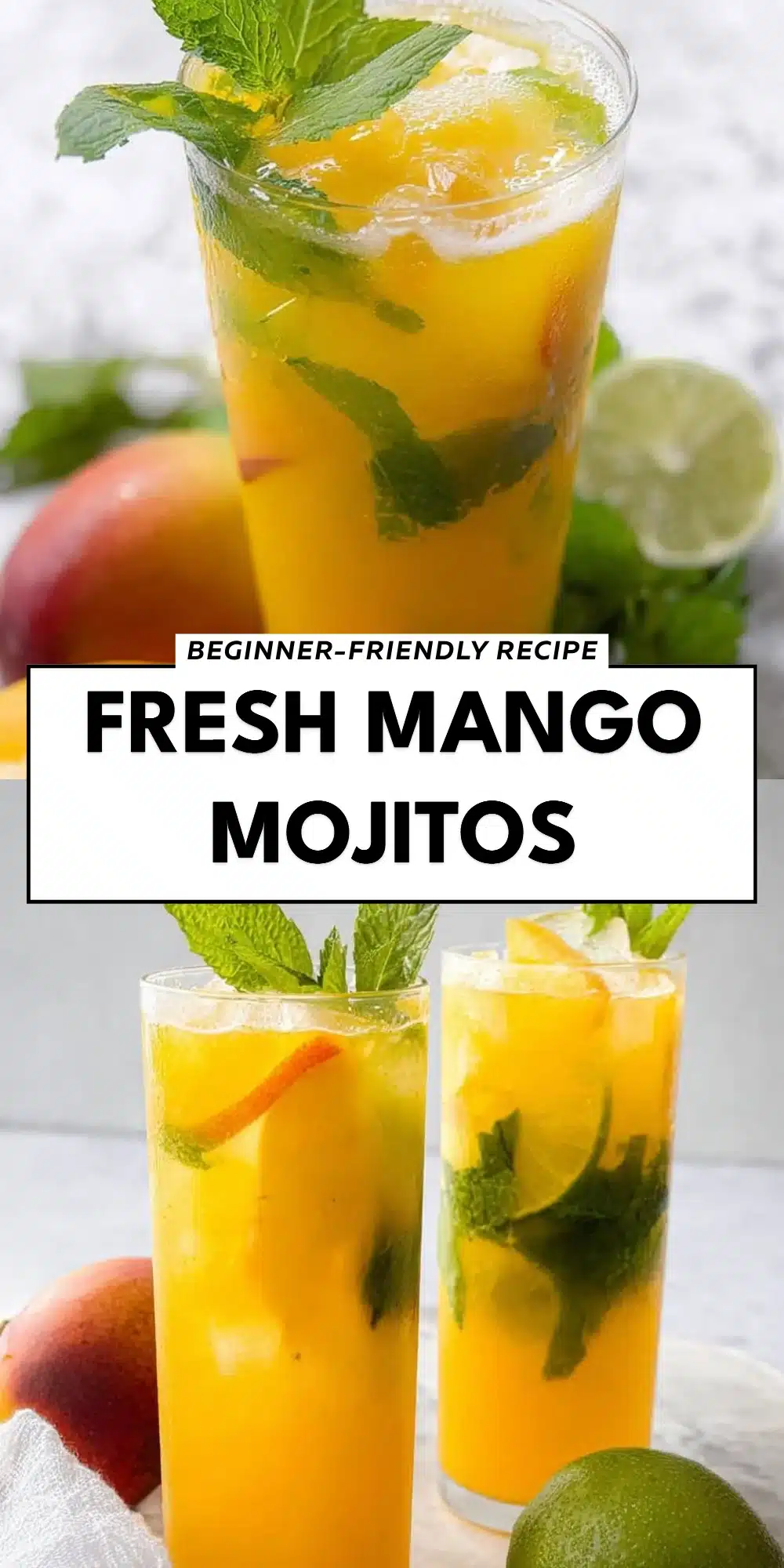 Fresh Mango Mojitos