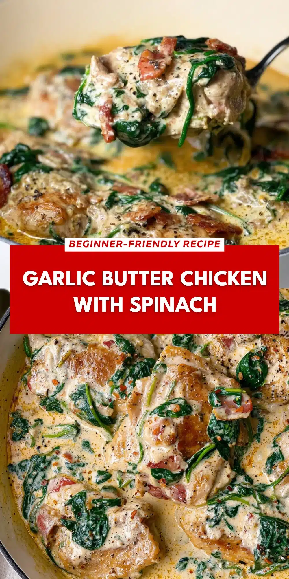 Garlic Butter Chicken with Spinach