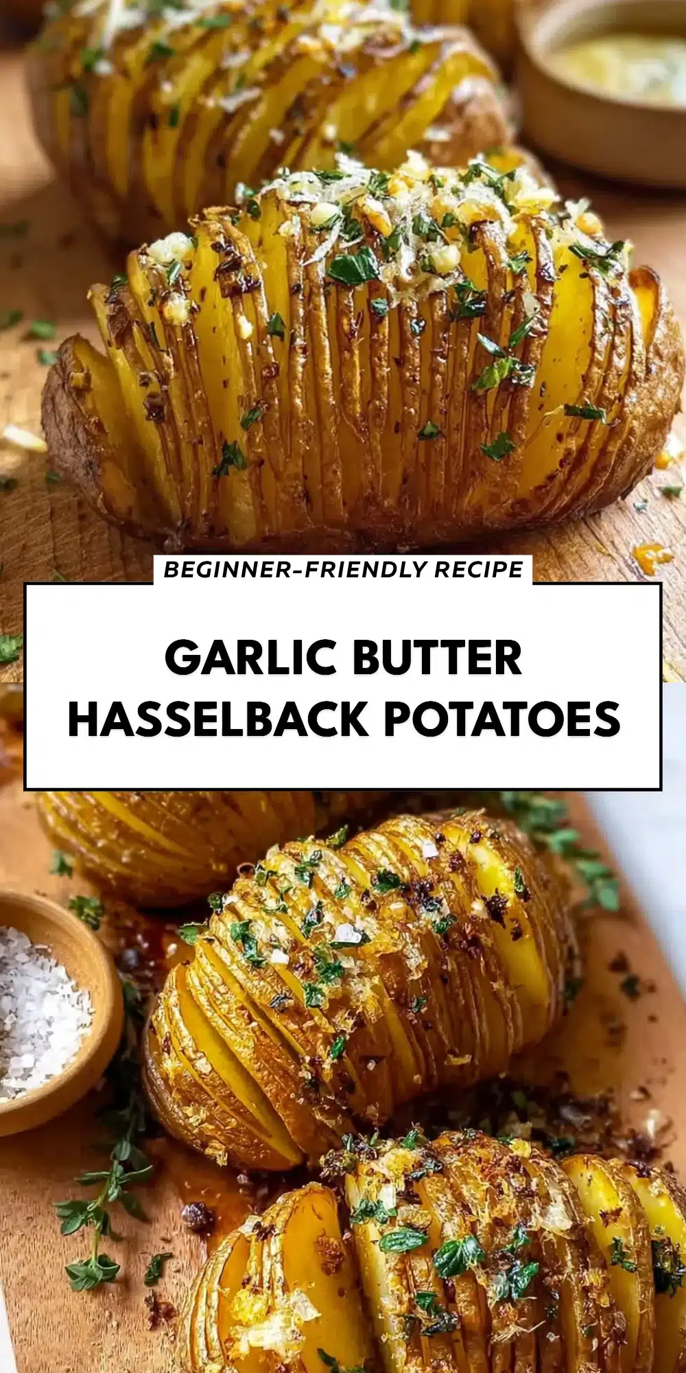 Garlic Butter Hasselback Potatoes