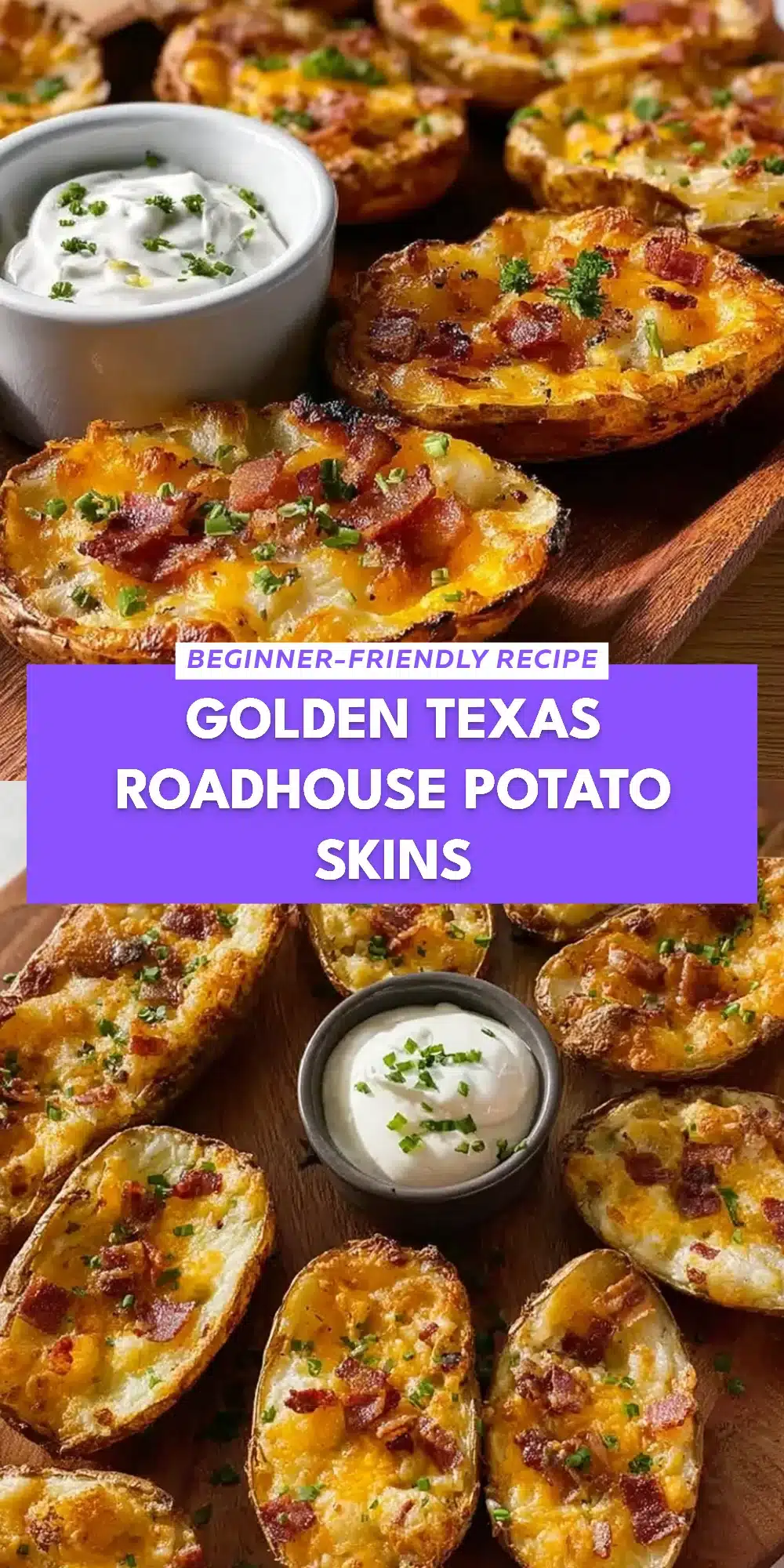 Golden Texas Roadhouse Potato Skins