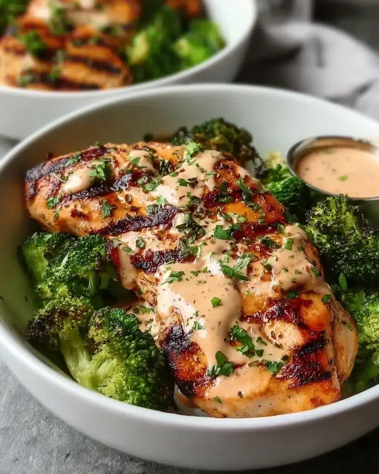 Grilled chicken and broccoli bowl with vibrant vegetables