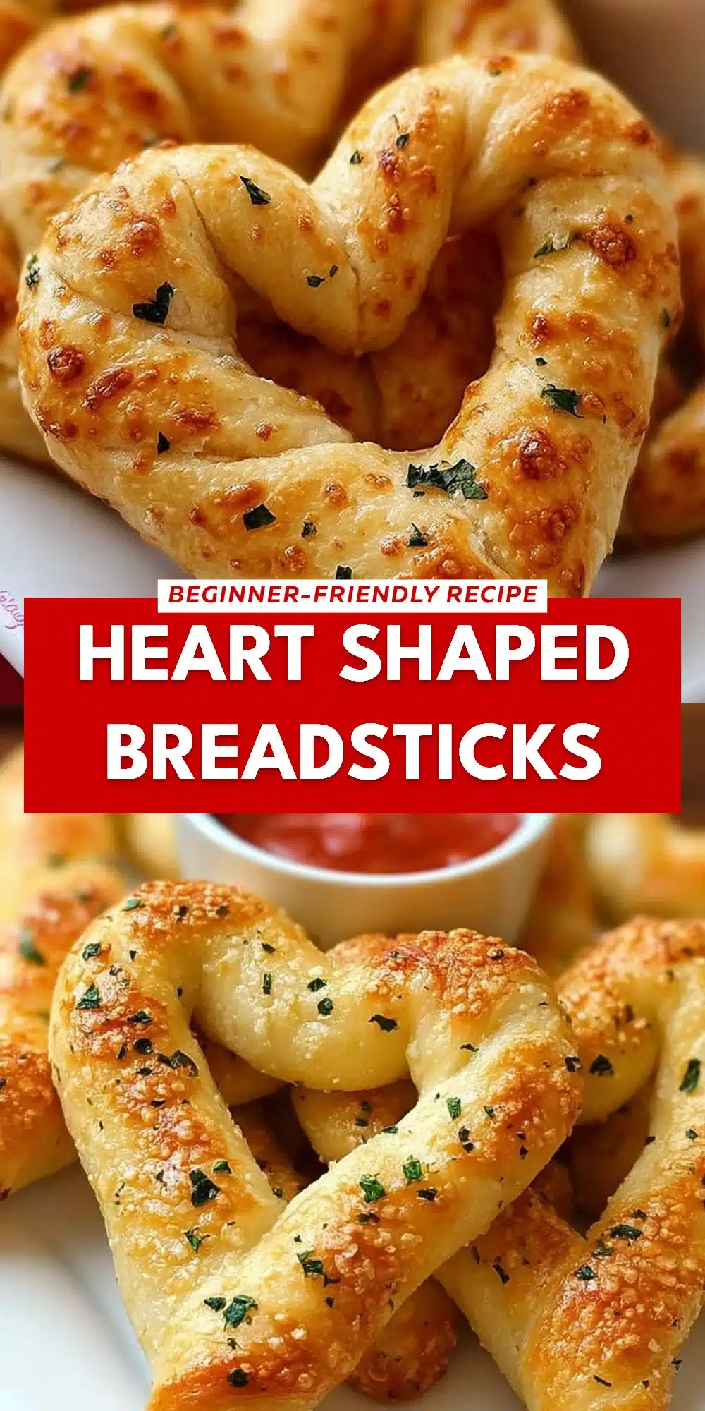 Heart Shaped Breadsticks